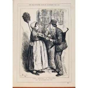   London Almanack 1881 Paris Sketches La Concierge Print: Home & Kitchen