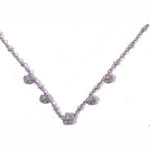   Gold 5 Daisies Diamond Necklace (0.69 ct.tw): Evyatar Rabbani: Jewelry