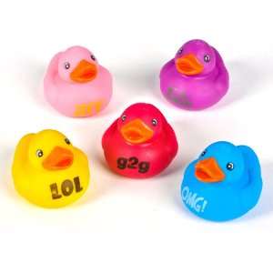  ~ 12 ~ Texting Rubber Ducks Duckys Duckies ~ NEW: Toys 