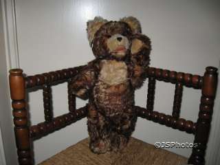 Antique Fechter Old Teddy Bear Austria 17.7 Inch Mohair  