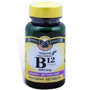  Spring Valley   Vitamin B 12 1000 mcg, Timed Release, 60 