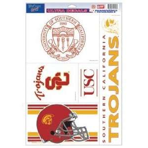   Cal Trojans Decal Sheet Car Window Stickers Cling: Sports & Outdoors