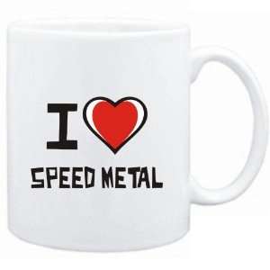 Mug White I love Speed Metal  Music