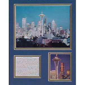  Seattle Space Needle Famous Landmark Picture Plaque 