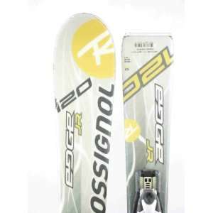  Used Rossignol JR Edge Kids Snow Skis with Binding 120cm A 