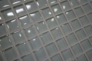 3X3 SAMPLE Solid Glossy Frosted Glass Tile Mosaic  