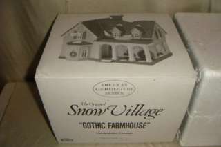   56 Snow Village Gothic Farmhouse 54046 American Architecture Series