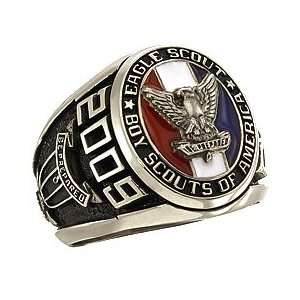  Eagle Scout Award Ring   14kt White Gold Jewelry