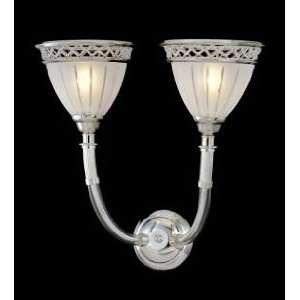 Hunter Kenroy Lighting Cristallo Wall Sconce with 2 Lights With Nickel 