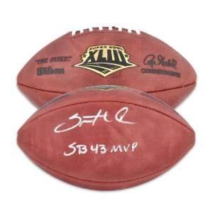  Santonio Holmes Autographed Super Bowl XLIII Pro Football 