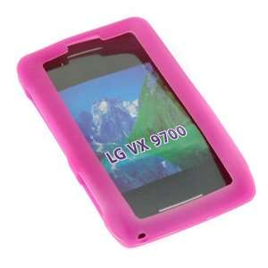 Hot Pink Durable Flexible Soft Silicone Skin Case For Verizon LG Dare 