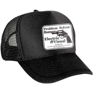  Electric Solver Mens Trucker Sportswear Hat/Cap   Black 