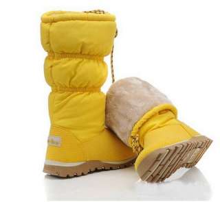   fur Down knee High ANTI slip Womans Winter Snow Warm Boots 8 Colors