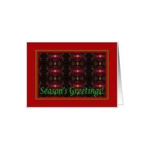  Christmas Seasons Greetings, Red Lights Card Health 