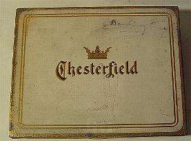 Vintage CHESTERFIELD Cigarette Metal Box Free Shipping!  