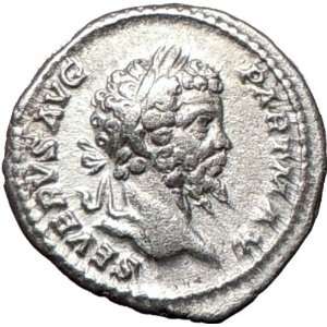 SEPTIMIUS SEVERUS w branch 202AD Silver Rare Authentic Ancient Roman 