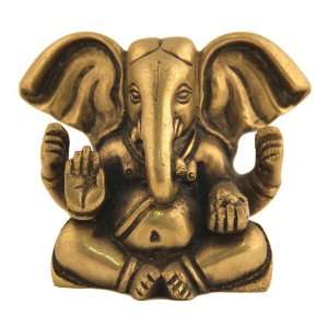   / Ganpati Wisdom and Wealth Statue Art Sculpture Metal Brass India