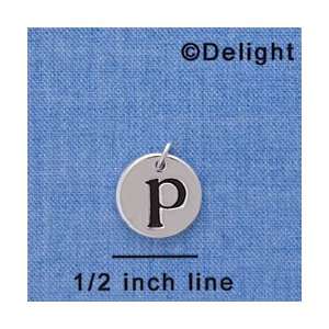  C4368 tlf   p   1/2 Disc   Silver Plated Charm