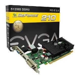  EVGA GeForce 512 MB DDR2 PCI Express 2.0 Graphics Card 512 