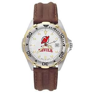  New Jersey Devils NHL All Star Ladies Leather Strap Watch 