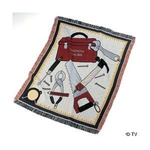  Fathers Day Gifts TOOL MANS PERSONALIZED THROW: Home 