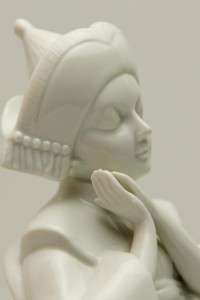   Vintage KPM Porcelain Figurine Blanc d Chine Oriental Maiden  