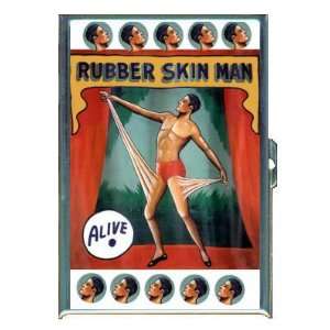 Circus Freak Rubber Skin Man, ID Holder, Cigarette Case or Wallet 