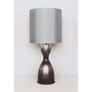  Lulu Table Lamp in Smoke with Platinum Shade
