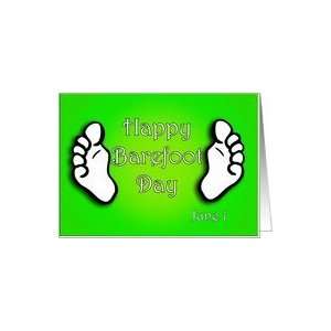  National Go Barefoot Day June 1 Card Health & Personal 