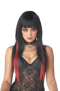 Chopstix Halloween Costume Wig  Black/Red  
