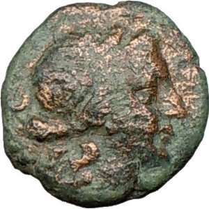 GREEK City in Sicily 300BC Authentic Rare Ancient Greek Coin APOLLO 