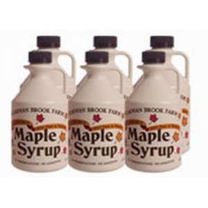 Vermont Dark Amber Maple Syrup   Case of 6 Half Gallon:  