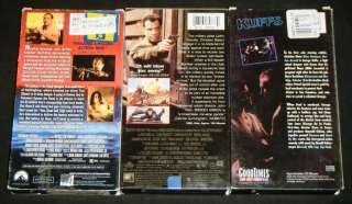 CHRISTIAN SLATER 3 VHS MOVIE COLLECTION   Kuffs   Hard Rain   Broken 
