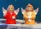 collectible pair of 1988 goebel hummel christmas angel bell ornament 