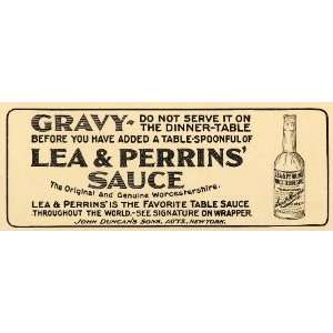   Perrins Worcestershire Sauce Gravy   Original Print Ad