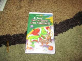   . Seuss How the Grinch Stole Christmas VHS Animated 2000 Chuck Jones