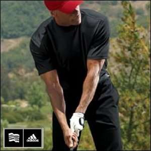  ClimaCool Adidas Mock Golf Shirt (ColorBlack,SizeXL 