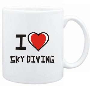 Mug White I love Sky Diving  Hobbies 