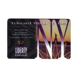 Collectible Phone Card $2. Telecard World 95 East New York Javitz 