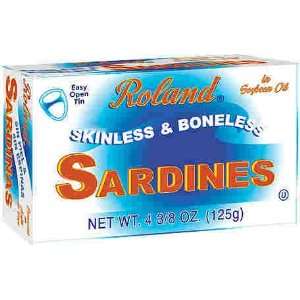 Roland Skinless and Boneless Sardines   4 3/8 oz. Tin  