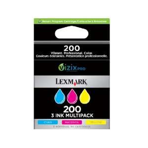  Lexmark 200XL CMY Tri Pack High Yield 200XL Ink Cartridges 