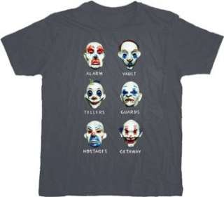  Batman Dark Knight Goon Clown Masks Gray T shirt Tee 
