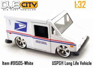 Jada 1:32 Diecast Dub City USPS Long Life Vehicle  