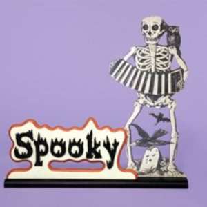  13.5 Wooden Spooky Skeleton Case Pack 24   745267