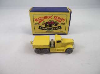 MATCHBOX LESNEY NO 15A DIAMOND T PRIME MOVER IN YELLOW  