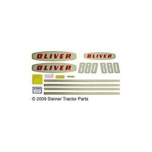  OLIVER EARLY 880 GAS MYLAR DECAL SET Automotive