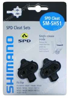 Shimano SM SH51 Cleats SPD Pedal Spin Class On/Off Road 689228073166 