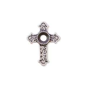  Tandy Leather Bezel Antique Silver Cross Concho 7786 08 