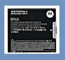 MOTOROLA ORIGINAL OEM BATTERY BP6X FOR Droid CLIQ MB200  