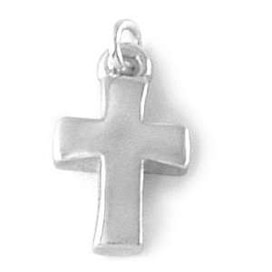  Bob Siemon Sterling Silver Basic Cross Charm: Jewelry